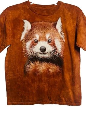 The Mountain Red Panda T-Shirt Size Small Tye Dyed